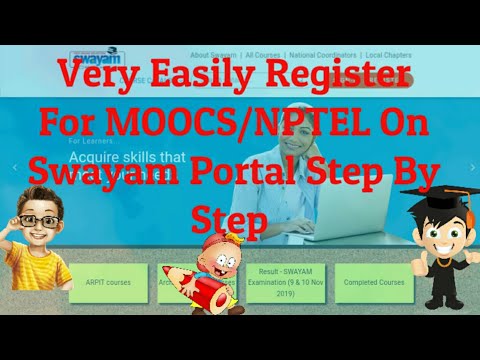 Register For Moocs /NPTEL By Your MOBILE Phone On Swayam Portal
