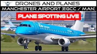 Manchester Airport Live Plane Spotting Action - Bank Holiday Monday