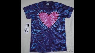 How to Tie-Dye a Heart pt 1 ~ Tying