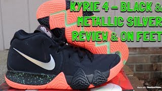 kyrie 4 black metallic silver