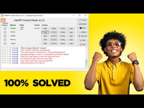 MySQL Shutdown Unexpectedly in XAMPP | FIXED | 100% Working Solution