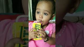 Funny baby drinking frooti status😄😄