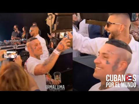 ¿Qué hacía el reguetonero cubano Osmani García en una fiesta con Maluma?