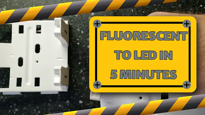 I converted my fluorescent light fixtures to LED in 5 minutes!