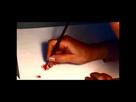 Акварельная техника - Роза