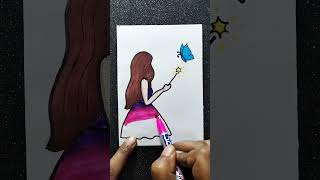 Girl drawing #shorts #youtubeshorts #viralshorts