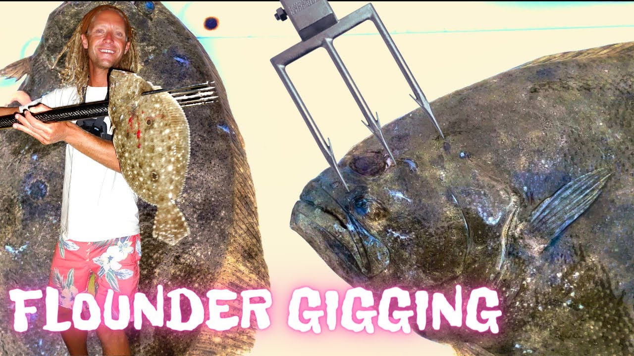 FLOUNDER & SHEEPSHEAD GIGGING in JUPITER, FL (countyline charters