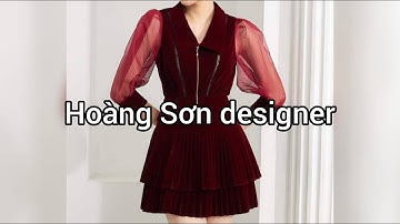 Dạy cắt may | hướng dẫn cách cắt set áo cổ sen đứng kèm chân váy xòe | Hoàng Sơn designer