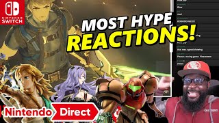 Nintendo Direct 2.8.2023 MOST HYPE REACTIONS! (Metroid Prime, Xenoblade, Zelda, Fire Emblem \& MORE!)