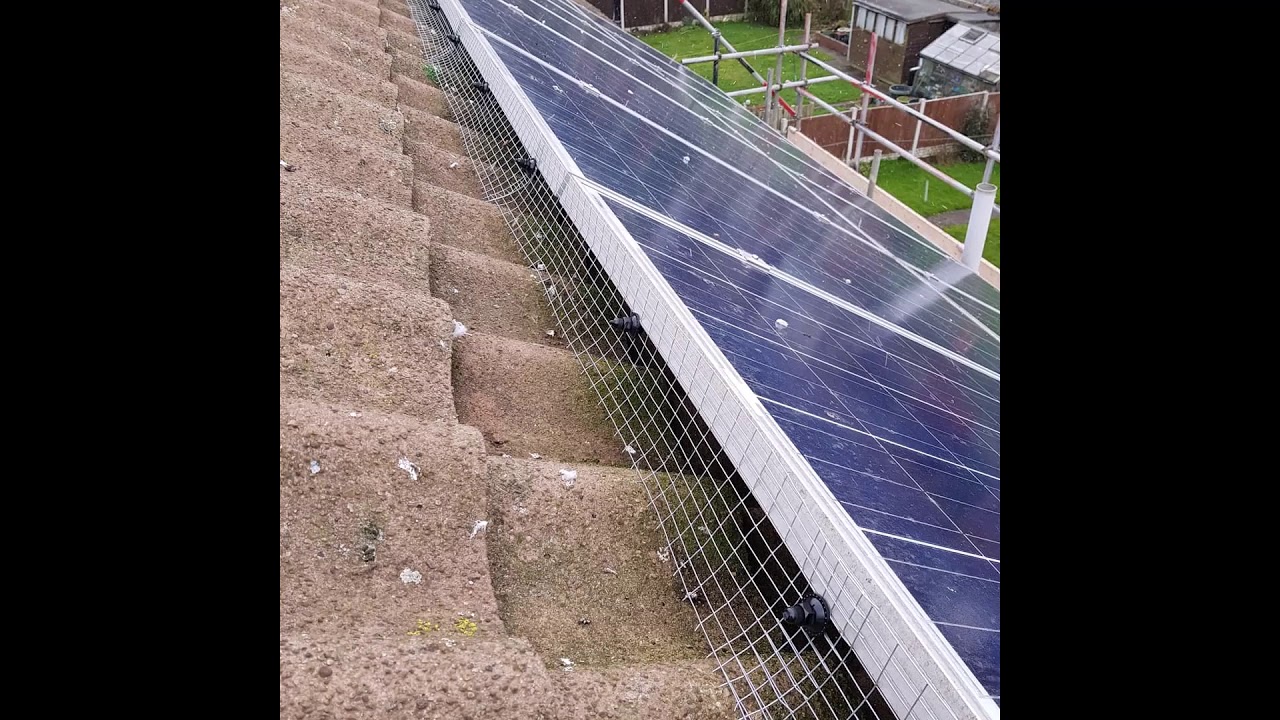Solar panel proofing in Wolverhampton - YouTube