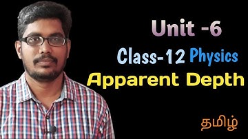 Apparent Depth | Class12 | Physics | Unit 6 | Inbaraj Sir