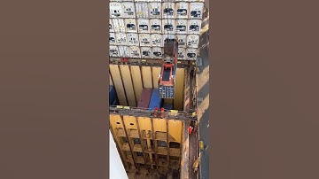 Container being loaded onboard ship in Long Beach California #shiplife #ship #containership