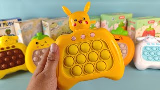 ♡ Satisfying Pikachu POKEMON Push Game Electric Pop It toys unboxing and review ASMR Videos #pokemon