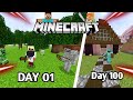 I Survived 100 Days In Minecraft 1.20 || Minecraft 100 days Survive Pocket edition|| #minecraft