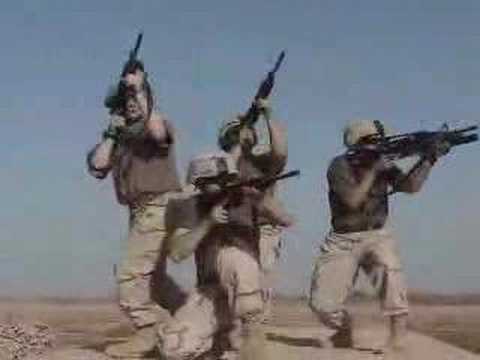 American troops having fun in Iraq