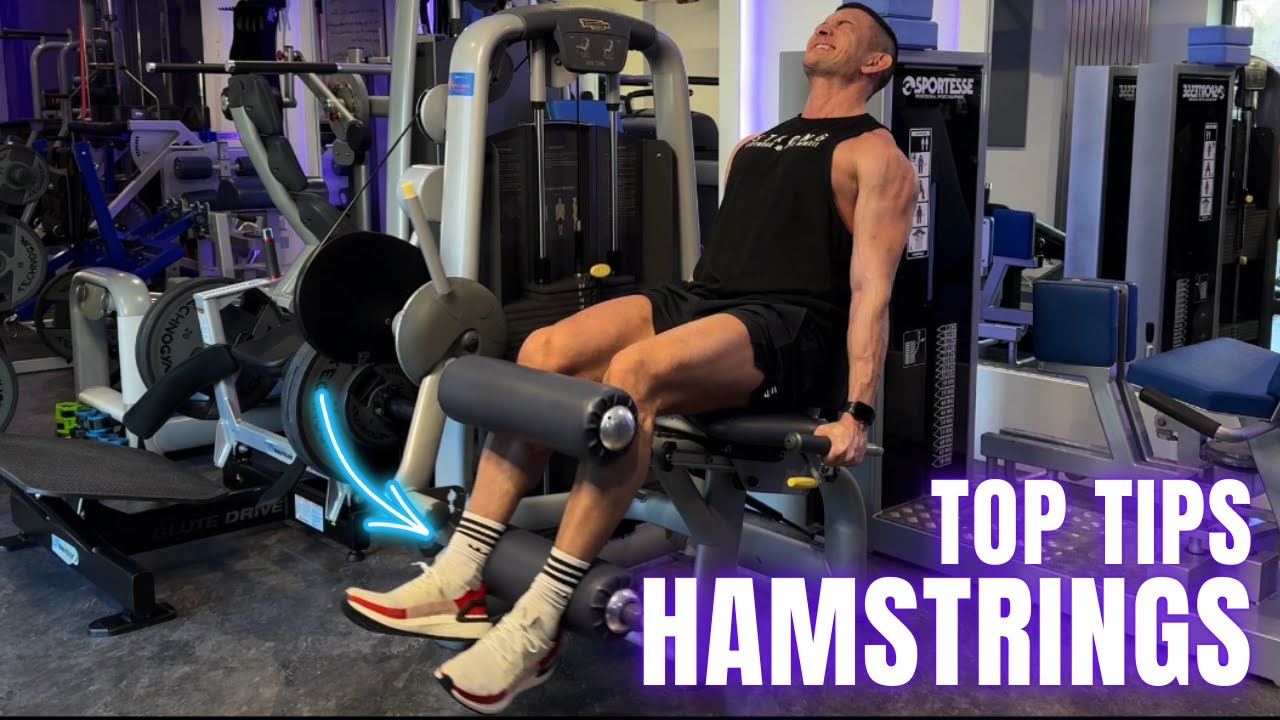 How to use the hamstring curl machine - YouTube