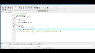 Write a C program for power calculation using pow(a,b) from math.h file