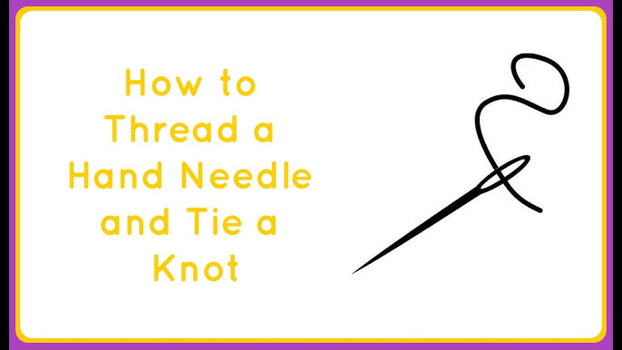 HOW TO SINGLE THREAD A NEEDLE THE EASY WAY 