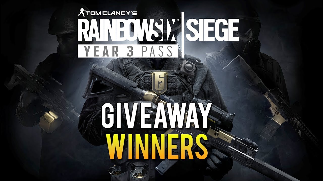 Rainbow Six Siege Year 3 Season Pass Key Rainbow Six Siege Year 3 Season Pass Giveaway Winners Announced! - YouTube