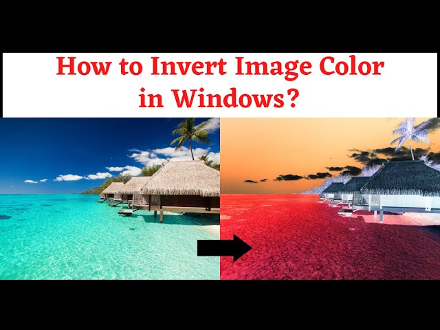 How To Invert Colors In Windows 10 