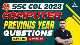 SSC CGL Computer Class | SSC CGL Computer Previous Year Questions | By Vivek Sir 7