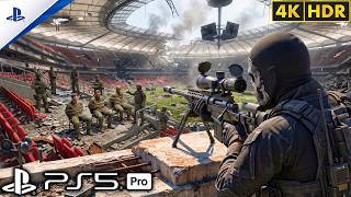 (PS5) Ghost Sniper - Football Stadium Under Attack | Ultra Realistic Gameplay [4K60FPS] Call of Duty