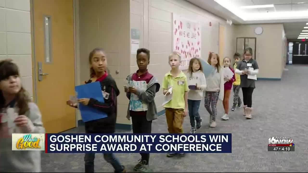 Goshen Community Schools wins surprise award at conference