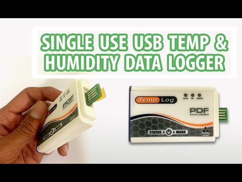 Disposable, Single use USB Temperature & Humidity PDF Data reorder for medicines, vaccines, fruits