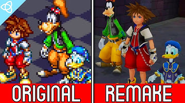 Kingdom Hearts: Chain of Memories - GBA Original vs. Remake | Side by Side