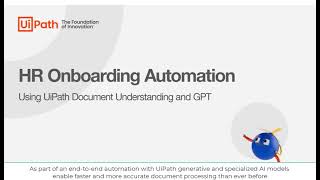 UiPath AI Driven HR Onboarding Process