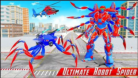 Spider Robot Car Transform War - Android Gameplay Part 2