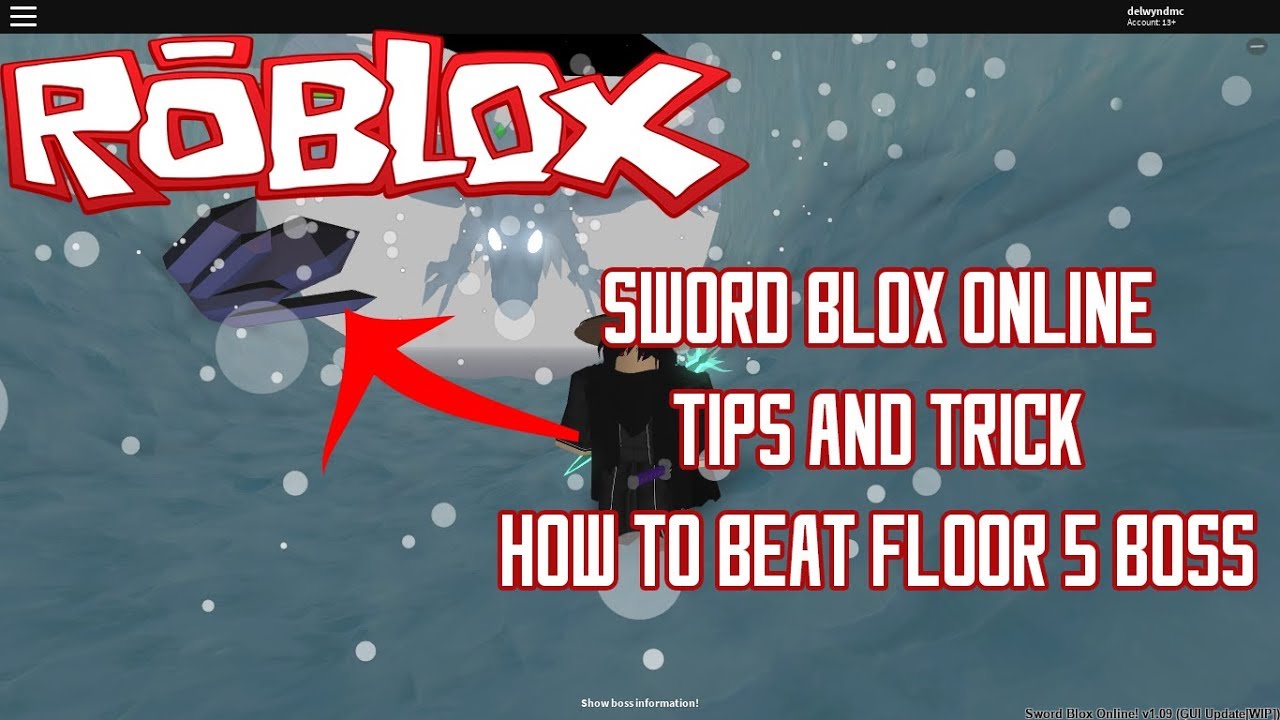 Sword Blox Online How To Beat Floor 5 Boss Youtube - roblox sword blox online wiki