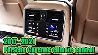 AC Panel For Porsche Cayenne 2017-2021 Conditioning Control Car Air Conditioning Rear Seat Air