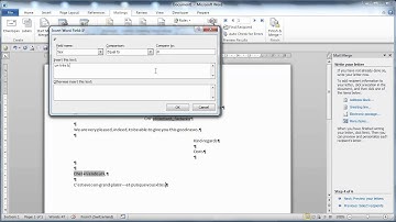 Word 2010 Mailmerge │ How to print different language versions in one single session │ Rules