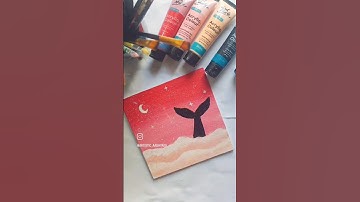 Beautiful Mermaid tail🎀 #acrylicpainting #art #painting #montmarte @aadhyagujrathi1551