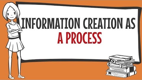 Information Creation as a Process