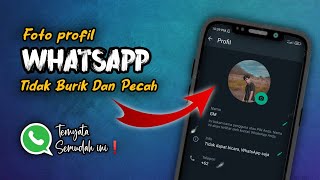 Gampang Banget❗Cara Agar Foto Profil WhatsApp Tidak Pecah Dan Burik