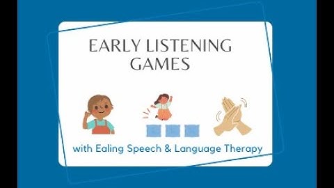 Early listening games to help your child