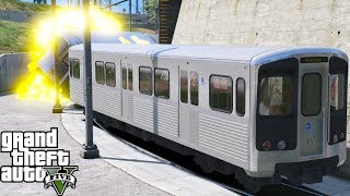 ANOTHER DAY AT WORK #2 | GTA 5 REAL LIFE MOD | TRAIN ENGINEER | NYC MTA SUBWAY TRAIN | WE DERAILED