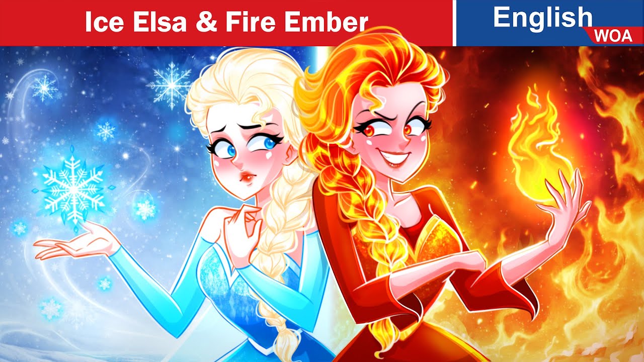 Ice Elsa vs Fire Ember - The Lost Twin Sister Returns | Stories for Tween | 