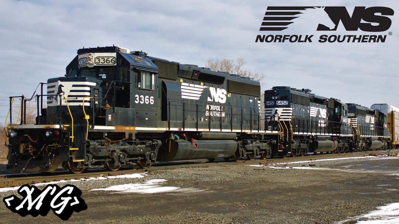 Beautiful SD40 Trio Works Cars Into SK Yard