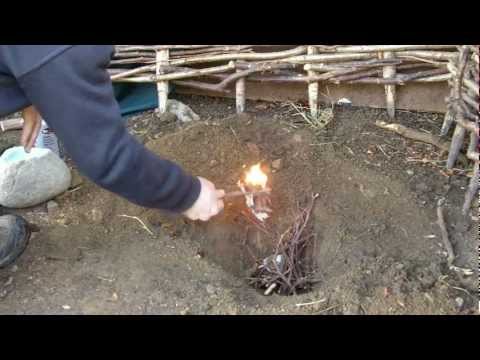 Prehistoric copper smelting in a pit!