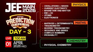 Target JEE 2026: Physics, Chemistry, Maths | Prediction Series - Day 3 | Xylem JEEnius