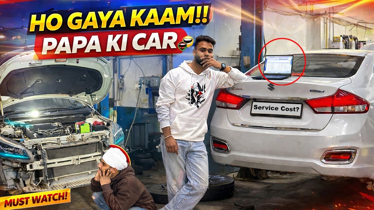 Papa ki Gadi😡 Kaam Kar diya aaj😳aisi Service nhi dekhi hogi😳