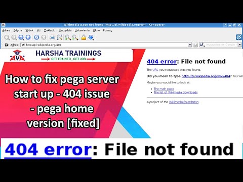 How to fix pega server start up - 404 issue - pega home version [fixed] - Harsha Trainings