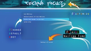 Change default boot order from Kali Linux to Windows and waiting time, customize boot menu ✔️