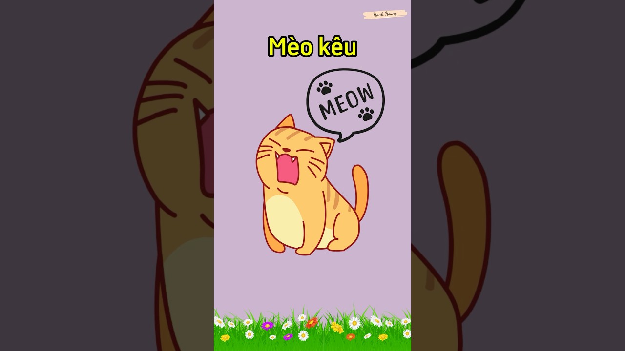 Bài thơ: “MÈO KÊU” || Thơ hay cho trẻ mầm non || Thơ hay cho trẻ 3 tuổi || Bé học nói tiếng Việt