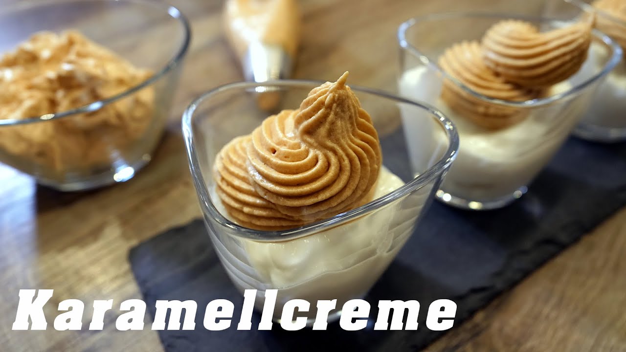 👉 Geschlagene Karamellcreme – einfaches Rezept für Desserts & Kuchen