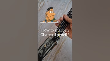 😧😱Sharpen Charcoal Pencil like a Pro !! #shorts #charcoal #drawing #hacks