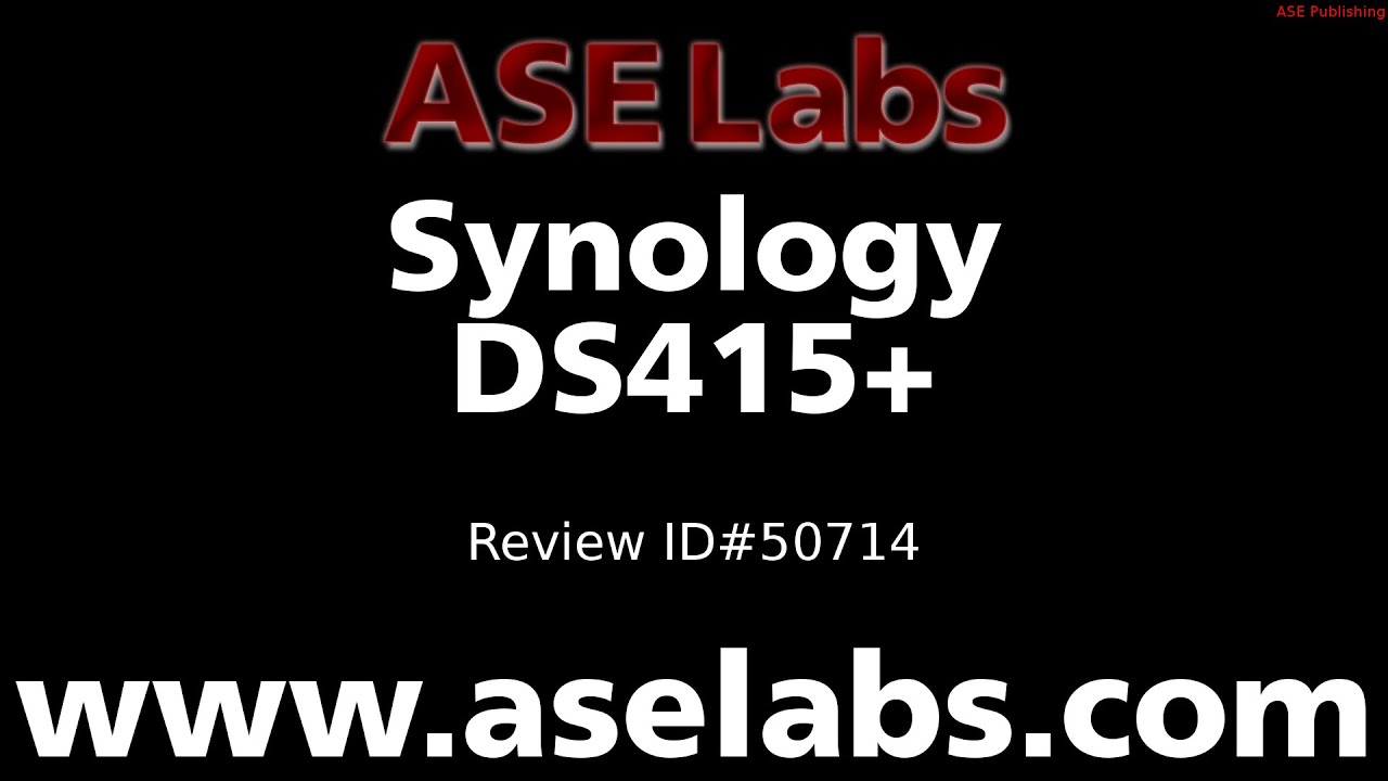 Synology DS415+ NAS - ASE Labs - YouTube